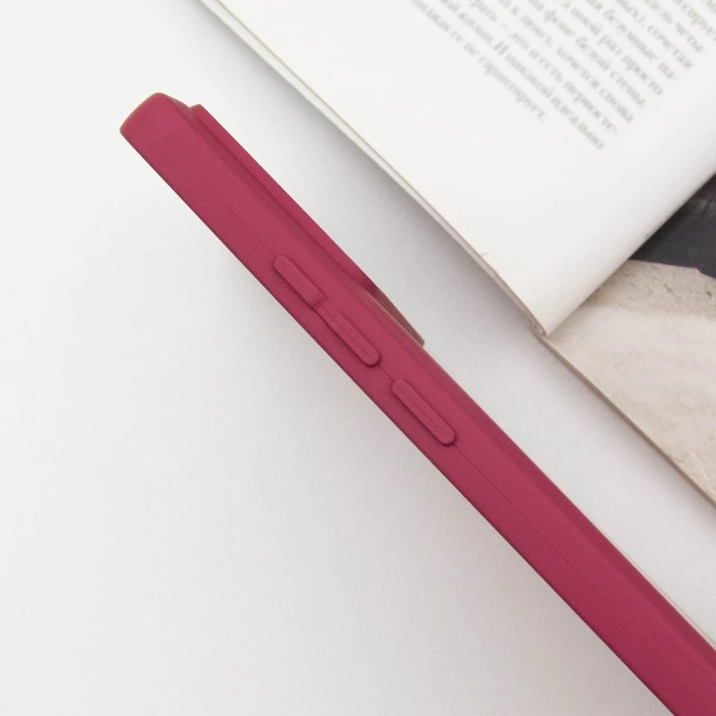 Чохол Silicone Case Lakshmi з закритою камерою на Xiaomi Poco X6 Pro – Бордовий / Marsala. Фото 6 з 7