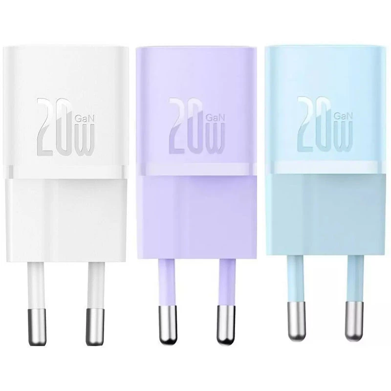 МЗП Baseus GaN5 Fast Charger (mini) 1C 20W (CCGN05010) фото 1 з 1