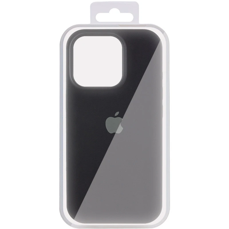 Чохол Silicone Case (AA) Logo with MagSafe для Apple iPhone 15 Pro (6.1") – Чорний / Black. Фото 2 з 2