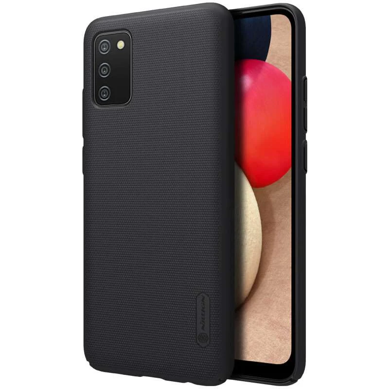 Пластикова накладка Nillkin Frost на Samsung Galaxy A02s – Чорний. Фото 4 з 8