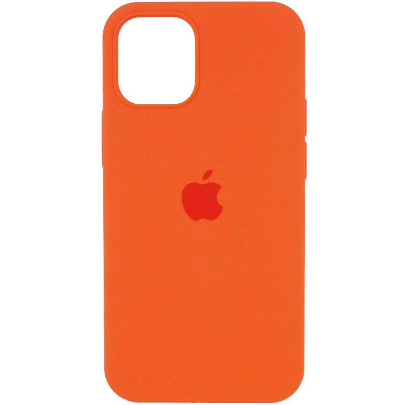 

Чехол Silicone Case с закрытым низом для Apple iPhone 13 Pro Max (6.7") (Оранжевый / Kumquat), Помаранчевий / kumquat