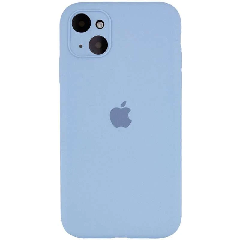 Чехол Silicone Case с защитой камеры для Apple iPhone 13 (6.1") – Голубой / Lilac Blue. Фото 2 из 7