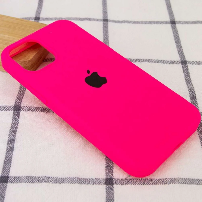 Чохол Silicone Case з закритим низом на Apple iPhone 12 (6.1") – Рожевий / Barbie pink. Фото 2 з 3