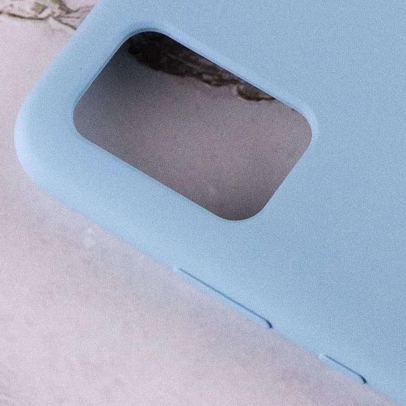 Чохол Silicone Case з закритим низом на Samsung Galaxy A02s – Блакитний / Lilac Blue. Фото 4 з 6