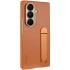 Шкіряний чохол Leather Case (AAA) with stand для Samsung Galaxy Z Fold7 – Tan. Фото 2 з 9