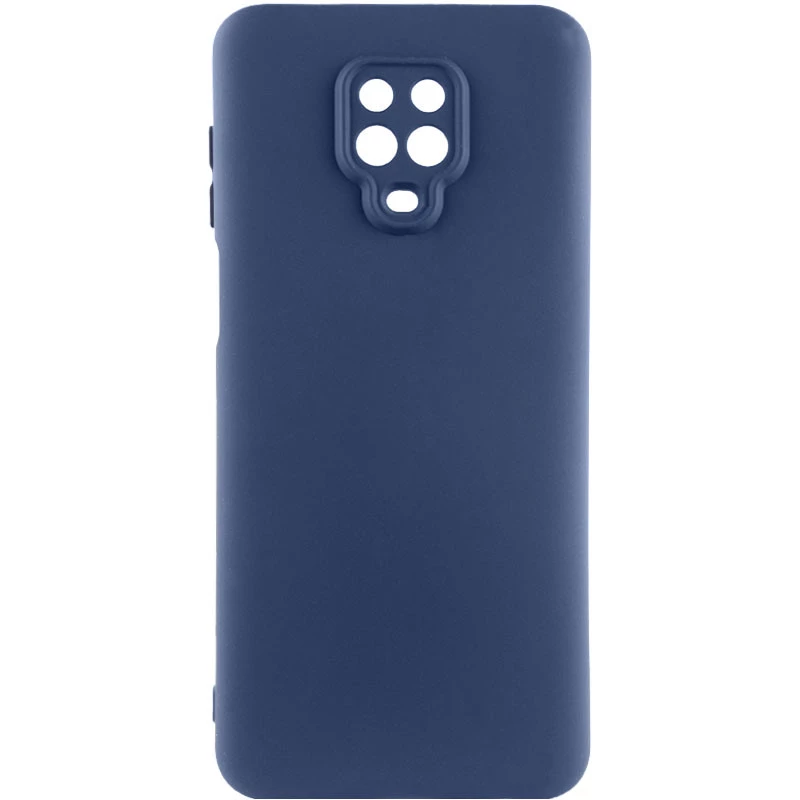 Цветной силиконовый чехол GETMAN с закрытой камерой на Xiaomi Redmi Note 9s / Note 9 Pro / Note 9 Pro Max – Синий / Navy Blue. Фото 1 из 1