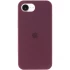 Чохол Silicone Case з закритим низом на Apple iPhone 16e (6.1") – Бордовий / Plum. Фото 2 з 6