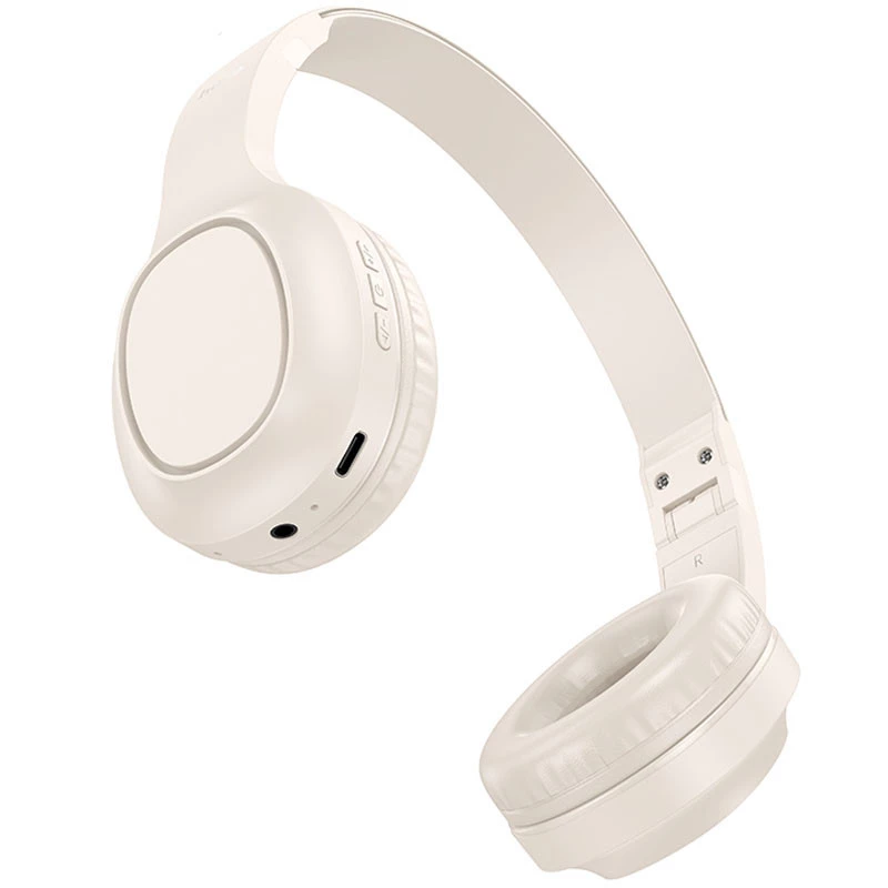 Накладные беспроводные наушники Hoco W46 Charm – Milky White. Фото 2 из 4