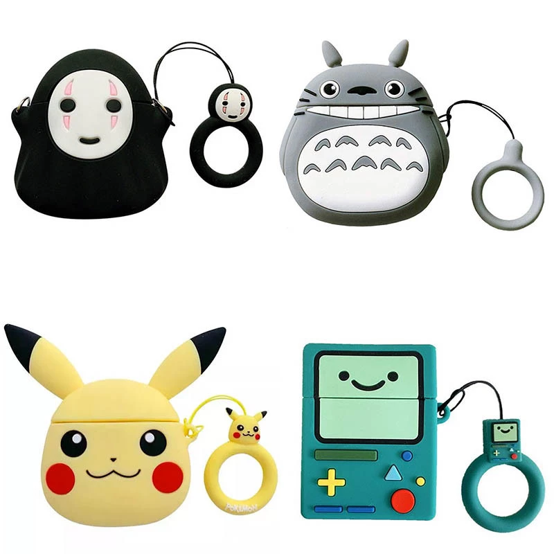 Силіконовий футляр Cartoons&Heroes для навушників AirPods 1/2 + кільце фото 1 з 1