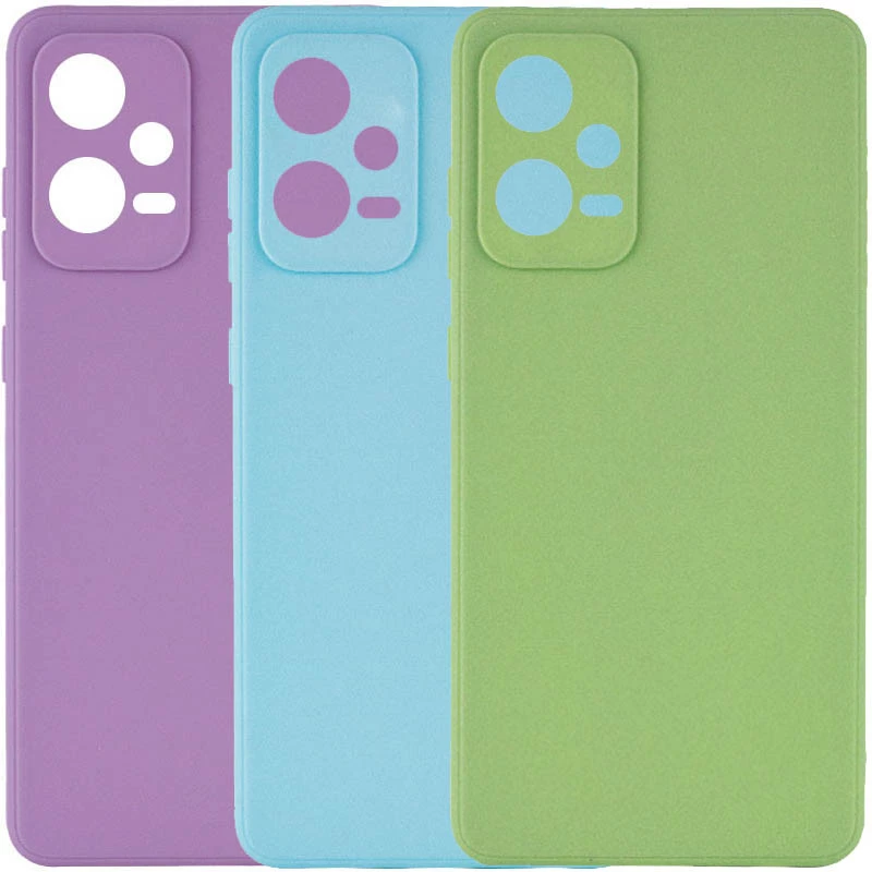 Цветной силиконовый чехол с защитой камеры для Xiaomi Poco X5 5G фото 1 из 1