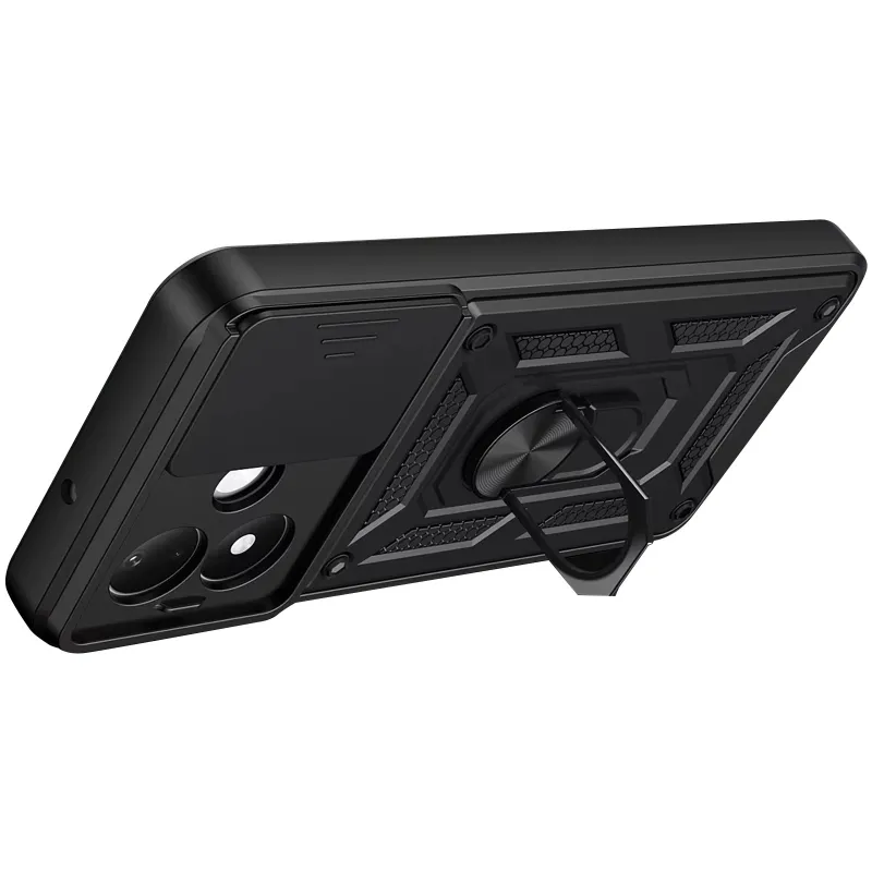 Ударопрочный чехол Ummi Camshield Serge Ring (in box) для Xiaomi Redmi Note 17 – Черный / Black. Фото 3 из 3