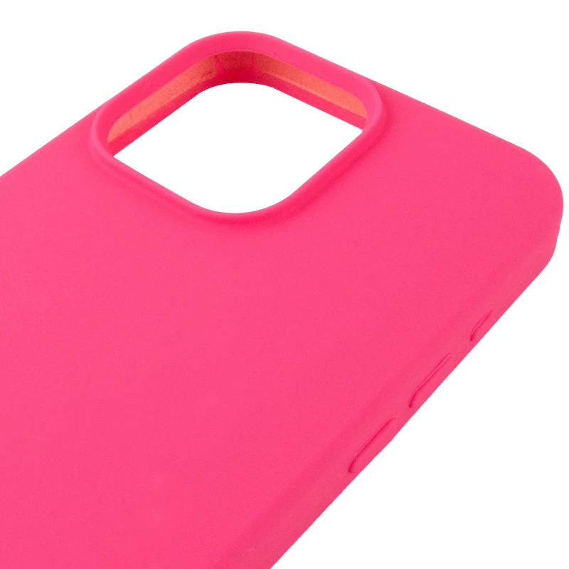 Чохол з закритим низом Silicone Case на Apple iPhone 13 Pro (6.1") – Рожевий / Barbie pink. Фото 10 з 11