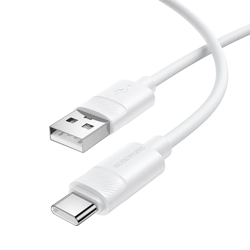 Дата кабель Borofone BX123 Leya USB to Type-C 36W (1m) – White. Фото 4 з 4