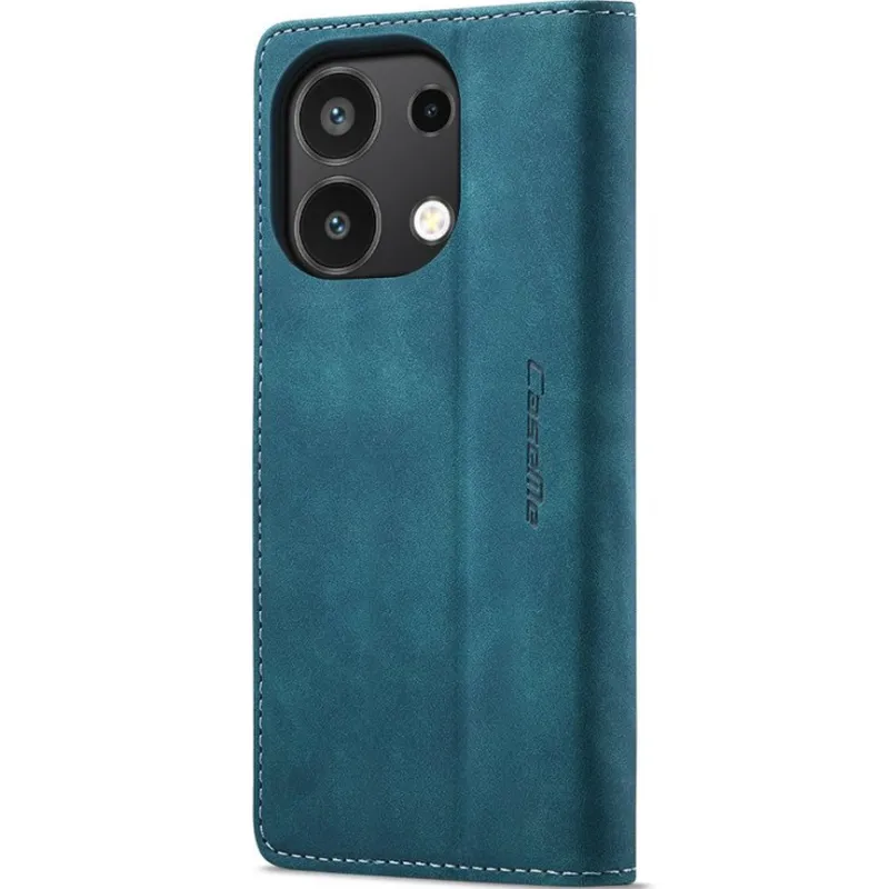 Шкіряний чохол-книжка CaseMe Velvet Nubuck для Xiaomi Redmi Note 13 4G – Green. Фото 4 з 6