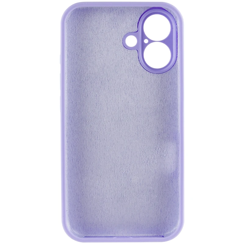 Чехол Silk Full Camera Protective (AA) NO LOGO для Apple iPhone 16 – Сиреневый / Dasheen. Фото 6 из 7