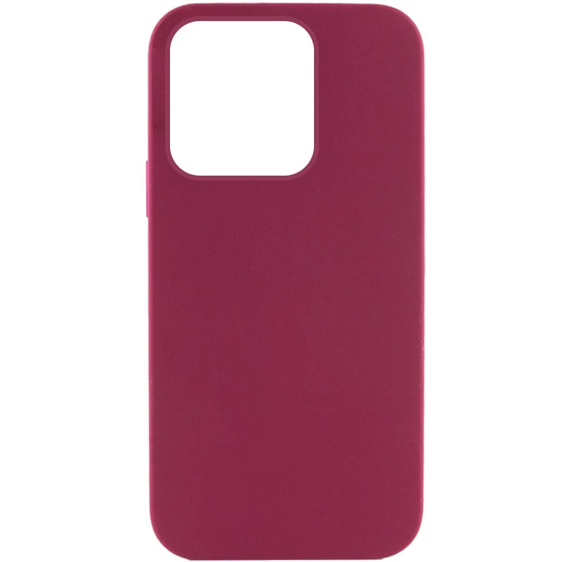 Чохол з закритим низом Silicone Case на Apple iPhone 13 Pro Max (6.7") – Бордовий / Maroon. Фото 1 з 4