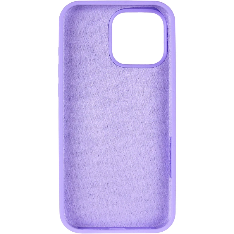 Чохол з закритим низом Silicone Case на Apple iPhone 16 Pro – Бузковий / Dasheen. Фото 9 з 12