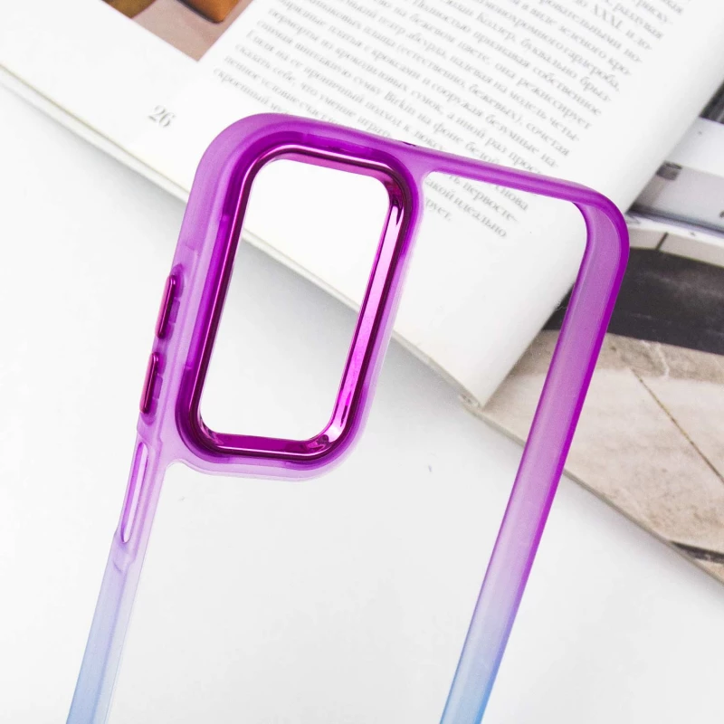 Силіконовий чохол фреш на Samsung Galaxy A24 4G – Синій / Фіолетовий. Фото 9 з 9