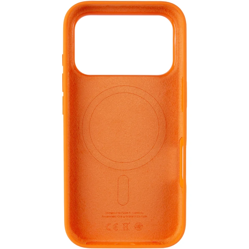 Чохол Silicone case (AAA) with Magsafe and Animation для Apple iPhone 17 Pro Max (6.9") – Orange. Фото 5 з 7