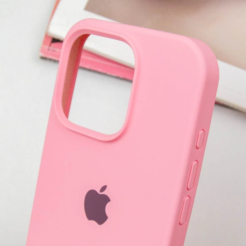Чехол Silicone Case с закрытым низом для Apple iPhone 15 Pro Max (6.7") – Розовый / Light pink. Фото 4 из 6