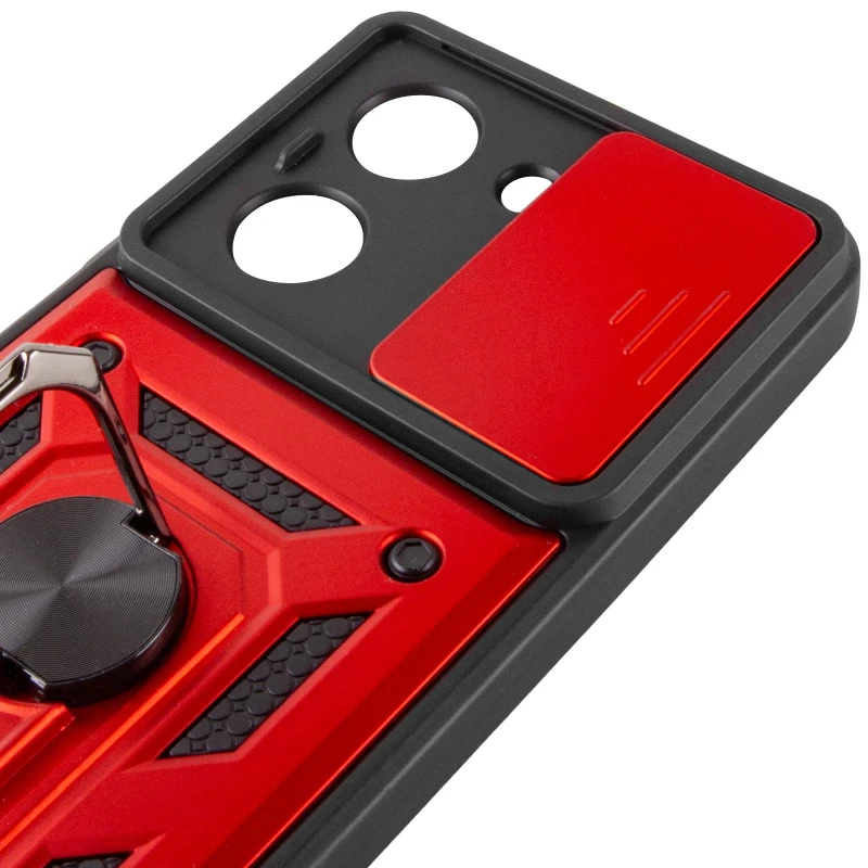 Удароміцний чохол Ummi Camshield Serge Ring (in box) для Xiaomi Redmi A5 (Europe version) – Червоний / Red. Фото 6 з 7