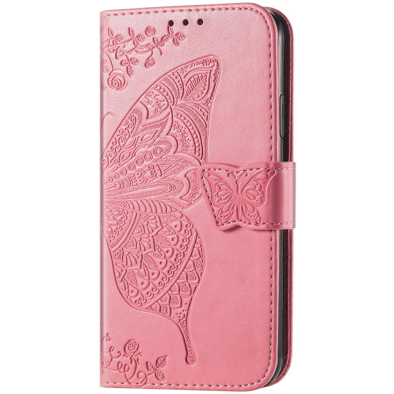Кожаный чехол-книжка Butterfly Pattern для Samsung Galaxy A37 5G – Pink. Фото 1 из 4
