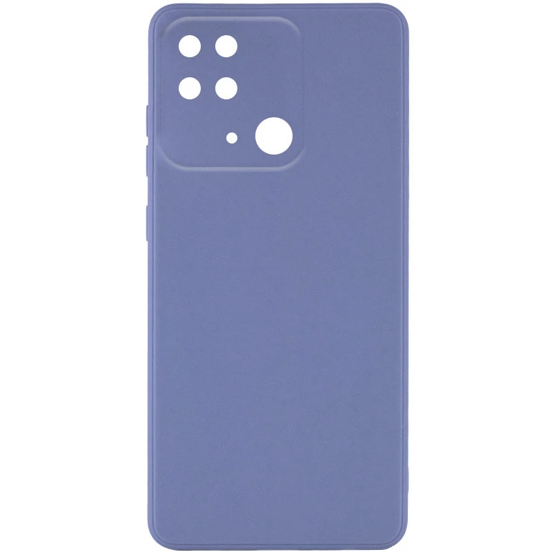 

Кольоровий силіконовий чохол із захистом камери на Xiaomi Redmi 10C (Блакитний / Mist blue)