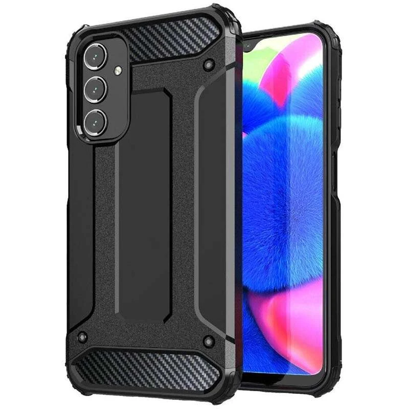 Протиударний чохол з посиленими кутами Immortal на Samsung Galaxy A24 4G – Чорний. Фото 2 з 6