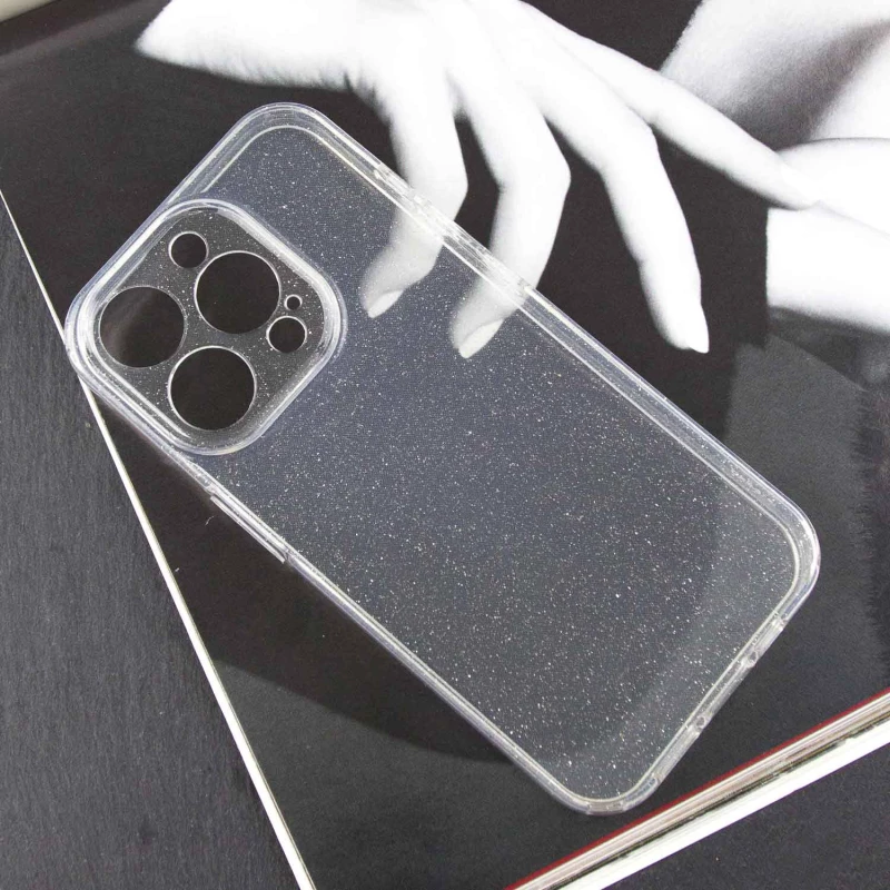 Прозрачный чехол с блестками Apple iPhone 13 Pro (6.1") – Clear. Фото 6 из 9