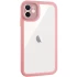 Прозорий силіконовий чохол з кольоровою на окантовкою на Apple iPhone 11 (6.1") – Pink. Фото 2 з 9