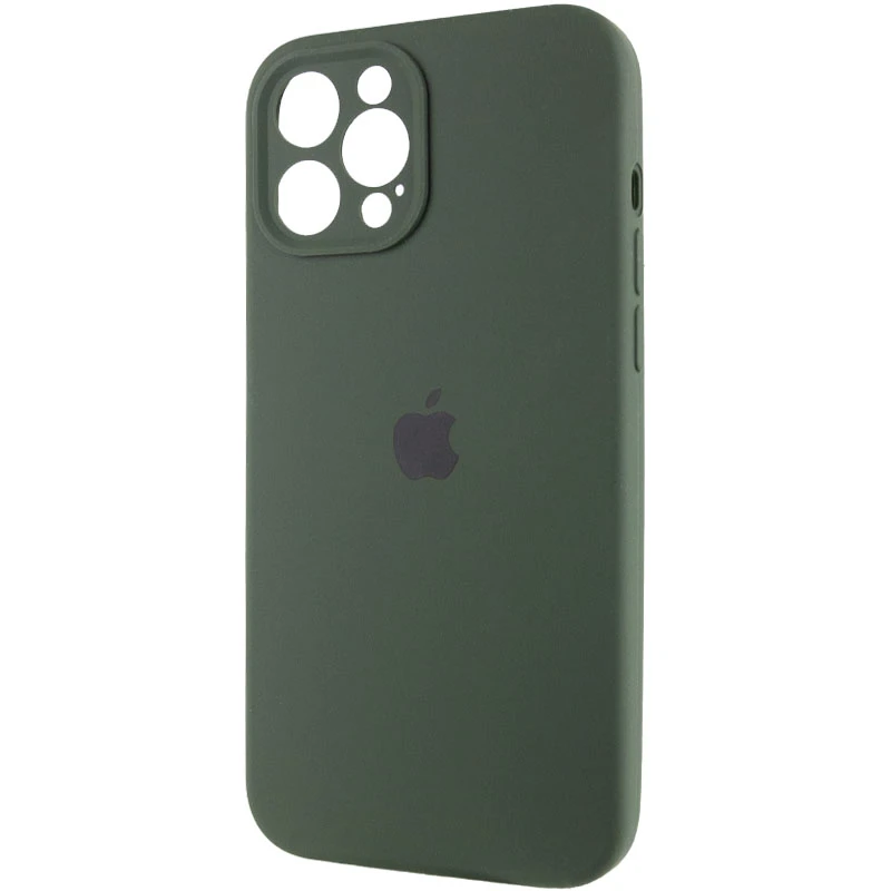 Чехол Silicone Case с защитой камеры для Apple iPhone 12 Pro Max (6.7") – Зеленый / Cyprus Green. Фото 4 из 7