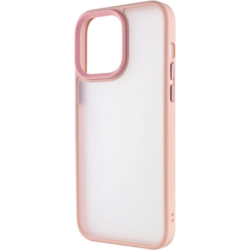 TPU+PC с металлическими кнопками для Apple iPhone 16 Pro – Розовый. Фото 6 из 13