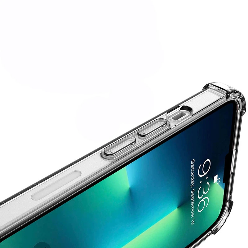 Ультратонкий силіконовий чохол GETMAN з критими бортами на Apple iPhone 17 Air (6.5") – Безбарвний (прозорий). Фото 11 з 15