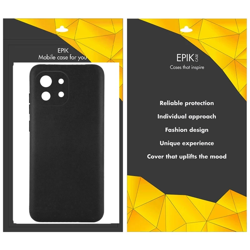 Чорний силіконовий чохол Epik із захистом камери на Xiaomi Mi 11 – Чорний. Фото 2 з 2