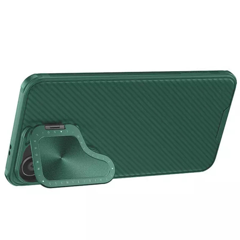 Карбонова накладка Nillkin Camshield Prop для Samsung Galaxy S24+ – Deep Green. Фото 5 з 8