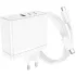 МЗП Borofone BN11 Imperial PD100W+QC3.0 (1USB-A/2C) + кабель Type-C to Type-C – White. Фото 6 з 6