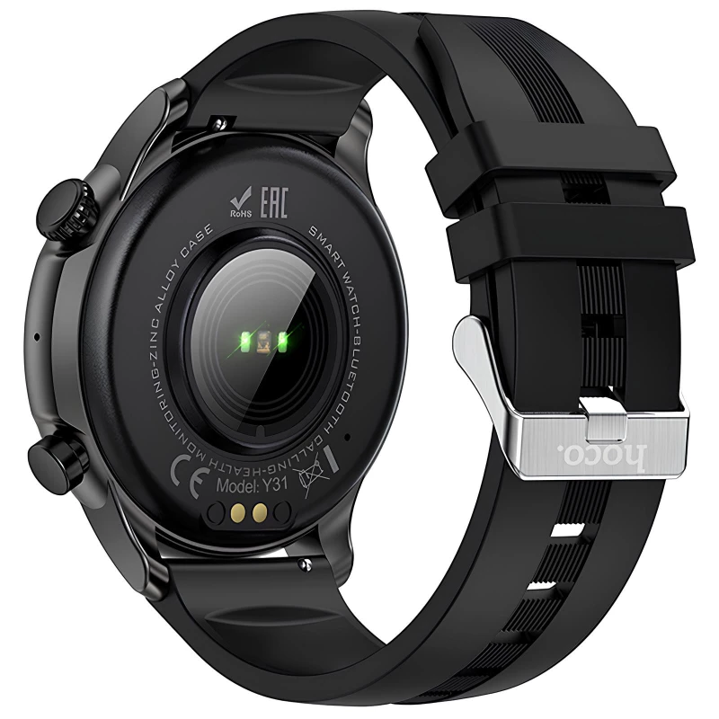Смарт-годинник Hoco Smart Watch Y31 Smart sports watch (call version) – Black. Фото 3 з 4