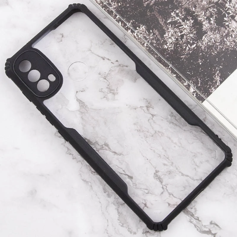 Чорний TPU+PC з посиленими кутами для Motorola Moto E20 – Black. Фото 3 з 6