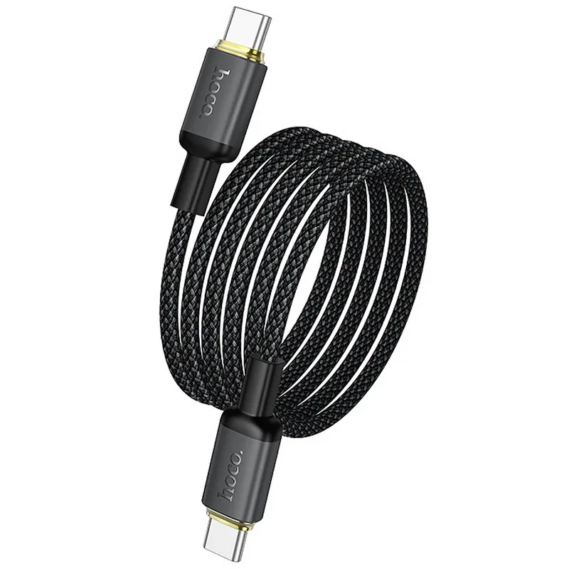 Дата кабель Hoco X128 Benefit Type-C to Type-C 60W (1m) – Black. Фото 5 из 5