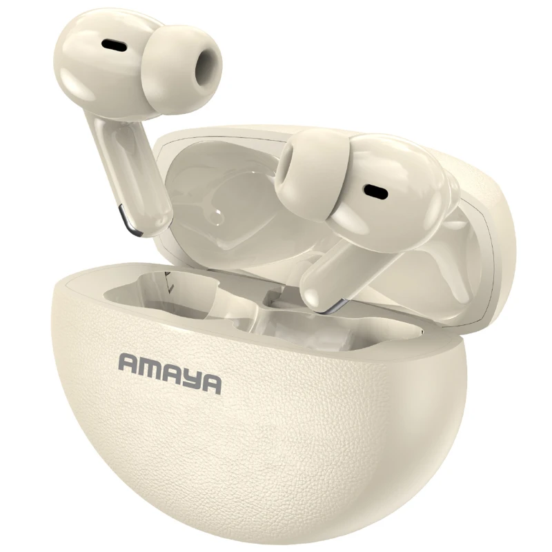 Бездротові TWS навушники Amaya ATW-26 – Biege. Фото 1 з 2