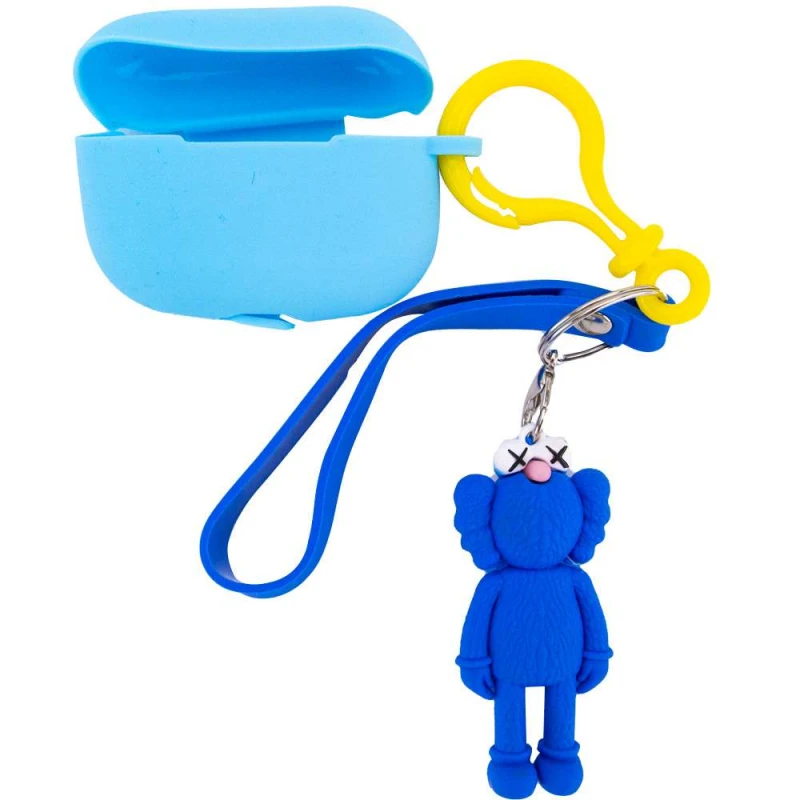 

Силіконовий футляр Cute Charm для навушників AirPods Pro (Kaws / Синій)