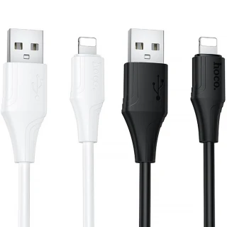 Дата кабель Hoco X124 Bien silicone USB to Lightning 2.4A (1m) фото 1 з 1
