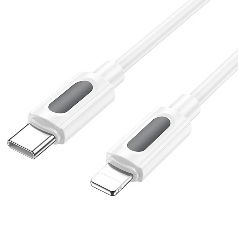 Дата кабель Borofone BX114 Structure Type-C to Lightning 27W (1m) – White. Фото 4 з 4