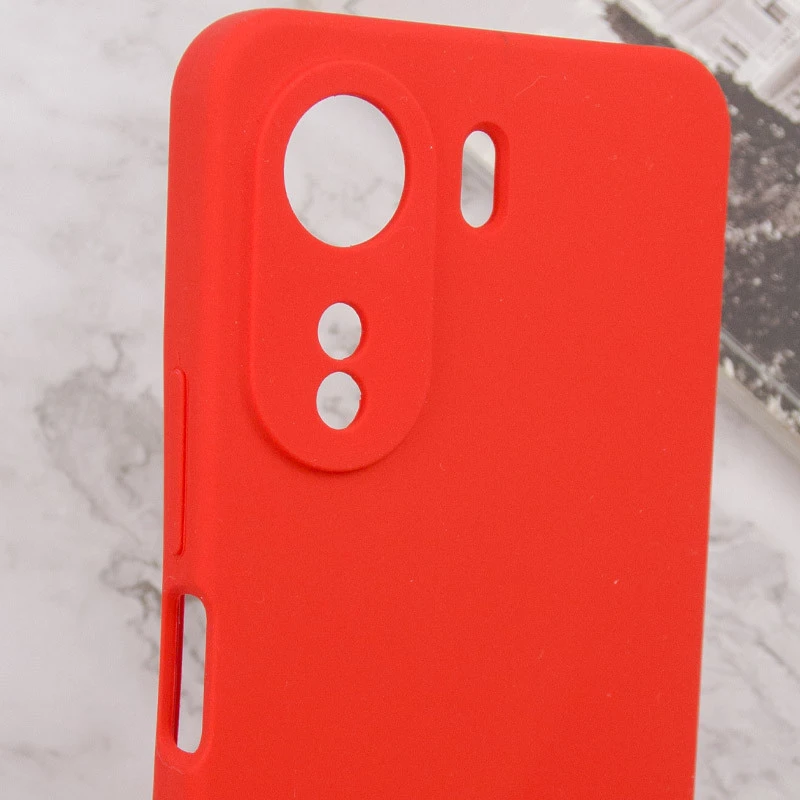 Чохол Silicone Case Lakshmi Premium із закритою камерою для Xiaomi Redmi 13C – Червоний / Red. Фото 10 з 11