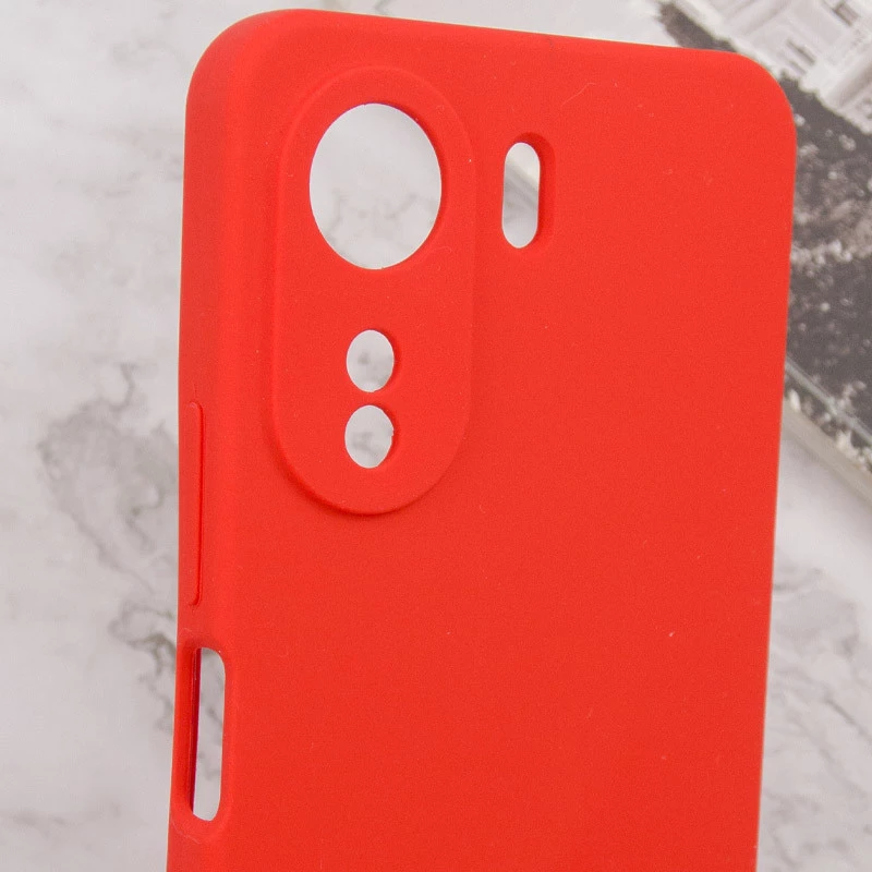 Чохол Silicone Case Lakshmi Premium з закритою камерою на Xiaomi Redmi 13C – Червоний / Red. Фото 10 з 11