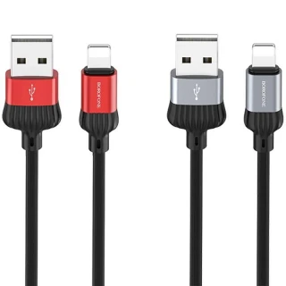 Дата кабель Borofone BX28 Dignity USB to Lightning (1m) фото 1 Дата кабель Borofone BX28 Dignity USB to Lightning (1m) фото 1 з 1