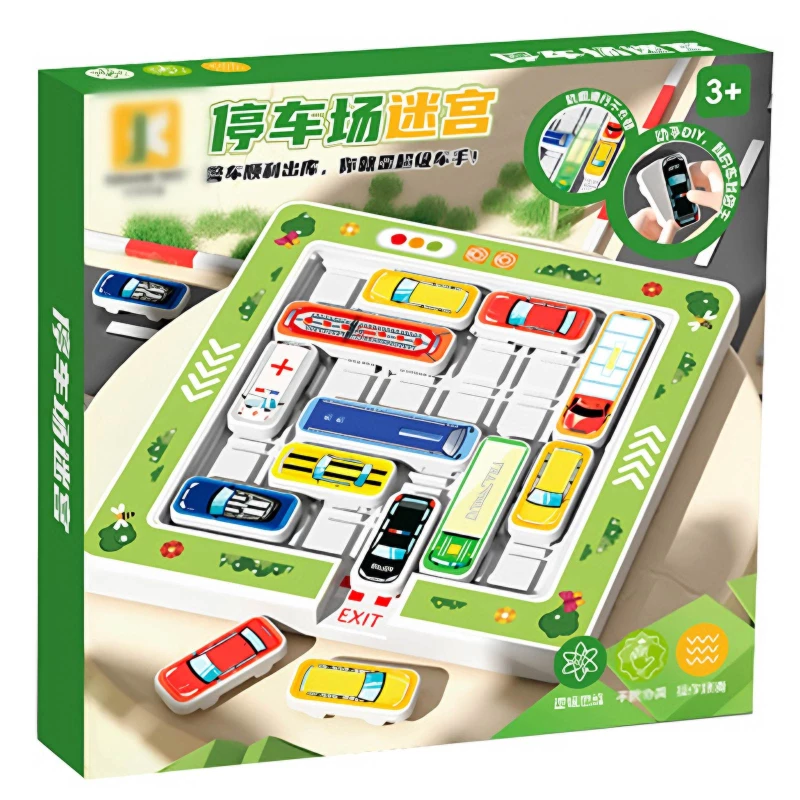 Портативна інтерактивна гра-лабіринт SHT KJ131-3 Move Car Parking – Colorful. Фото 4 з 4