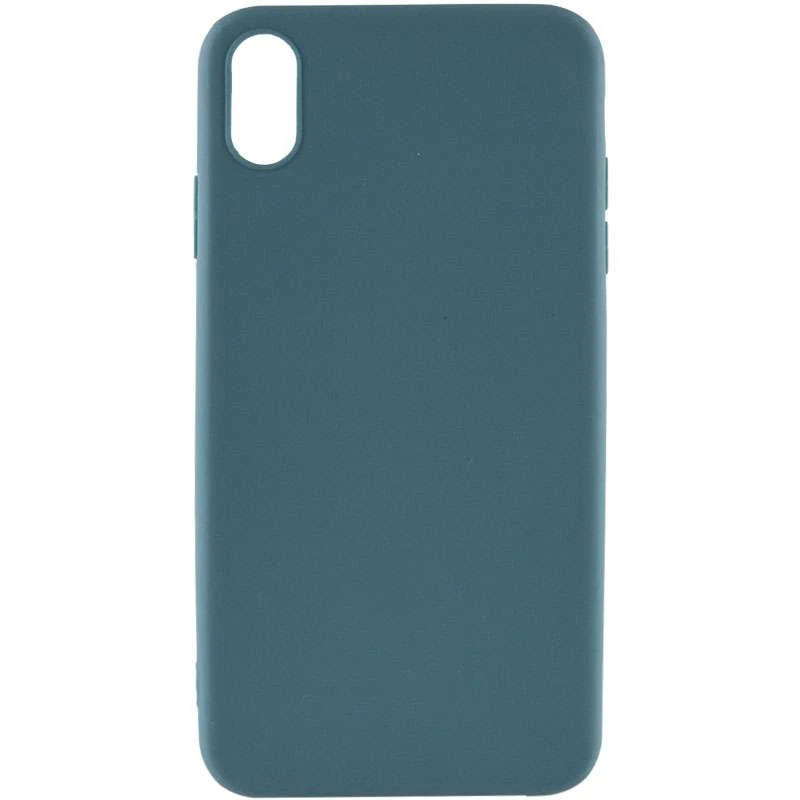 

Кольоровий силіконовий чохол на Apple iPhone X (5.8") (Синій / Powder Blue)