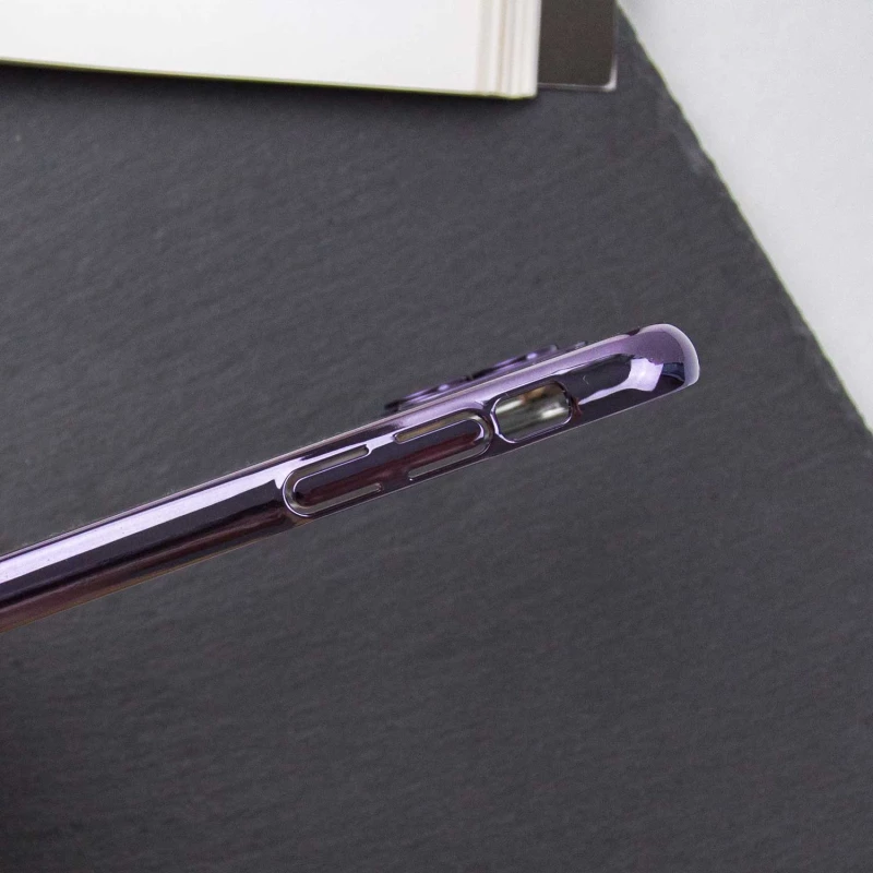 TPU+PC чехол с блестками на Apple iPhone 12 (6.1") – Purple. Фото 10 из 10