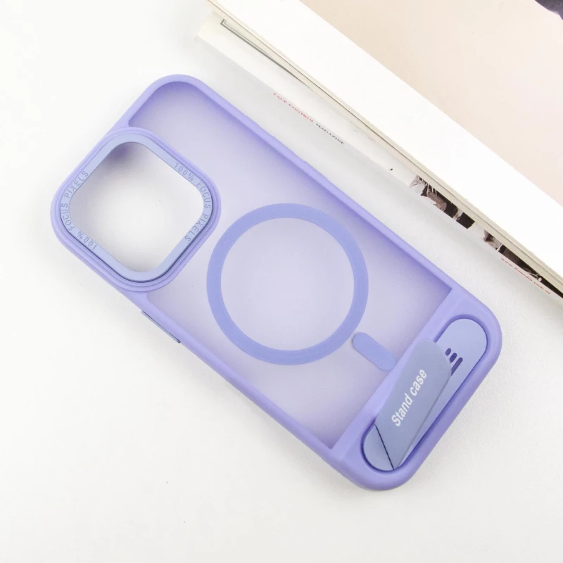 TPU+PC чехол Stand case для Apple iPhone 13 Pro Max (6.7") – Light blue. Фото 4 из 6